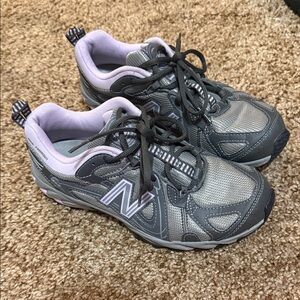 New Balance Women's Charcoal and Lavender Sneakers